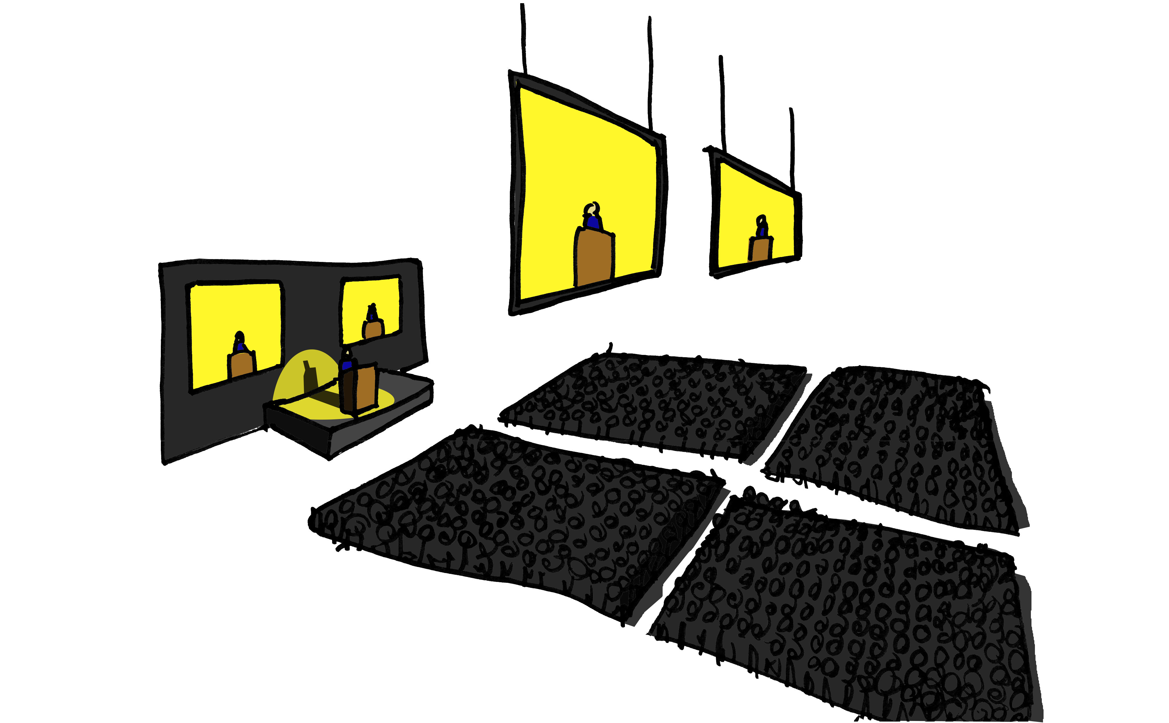 What are delay or repeater screens?